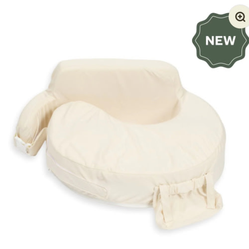 Super Deluxe Oat Nursing Pillow with 100% Organic Cotton Cover