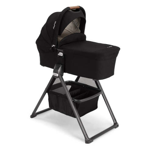Nuna MIXX Bassinet + Stand - Caviar/Cognac