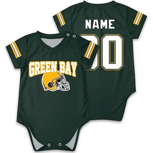 OAOANS Baby Clothes Custom Name Number Personalized Sport Baby Jersey Clothing Newborn Toddler Apparel 0-24 Months Gifts