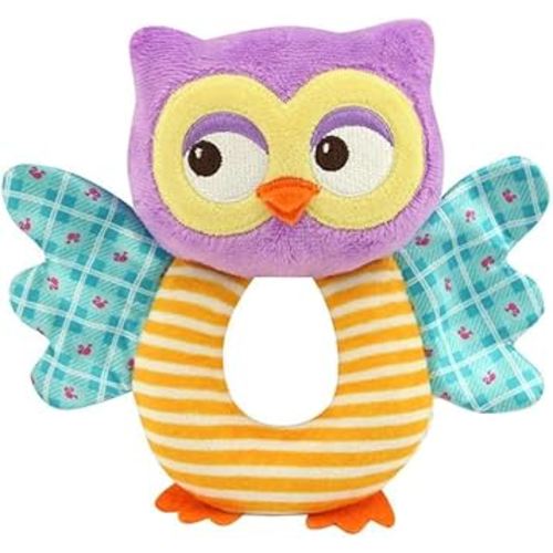teytoy Owl Soft Rattle Toy for Over 0 Months