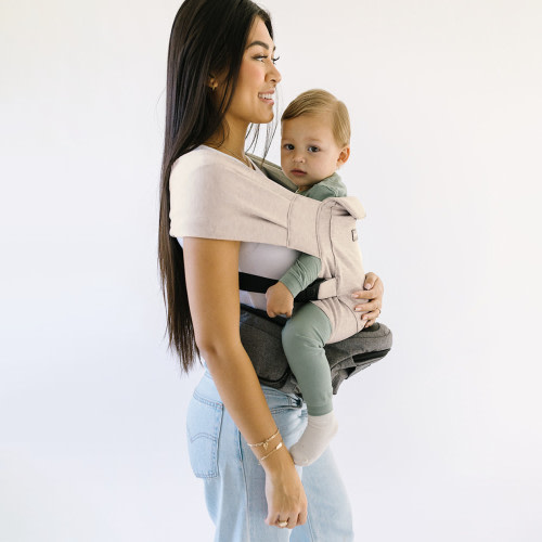 Tushbaby Hip Seat and Snug Carrier Bundle - Grey, Cream Snug Carrier