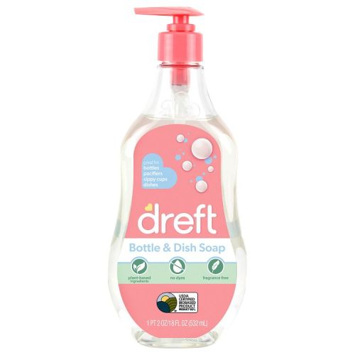 Dreft Bottle & Dish Soap Cleaner - 18 fl oz