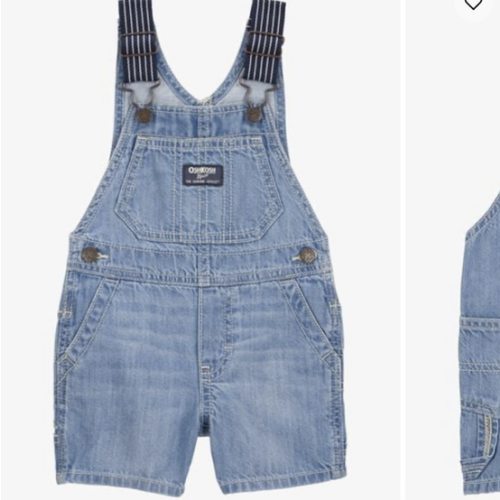Baby Denim Shortalls - Blue - OshKosh B'gosh | Carter's