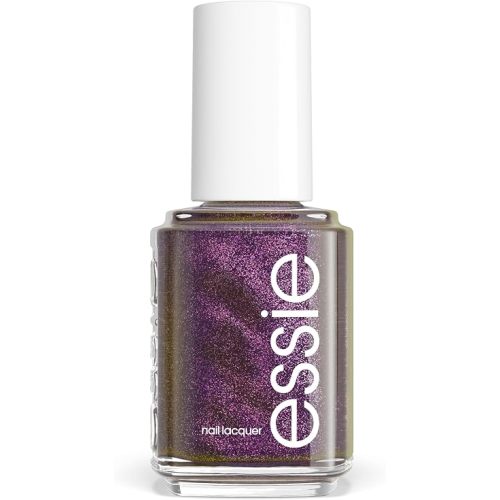 essie Nail Polish, Salon-Quality Multichrome Purple Nail Polish, Moonlight Ballet, Vegan, Midnight Encore, 0.46 fl oz