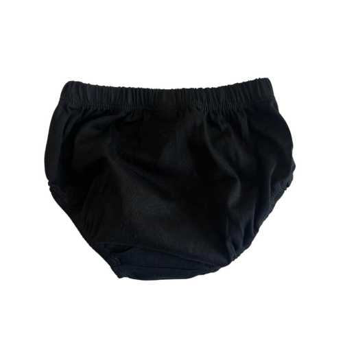 Black cotton baby bloomers