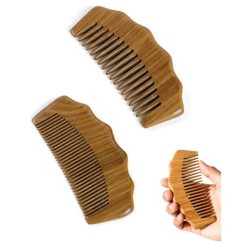 Waaqkid 2PCS Wooden Birth Comb for Labor Pain, Wood Birthing Combs for Women