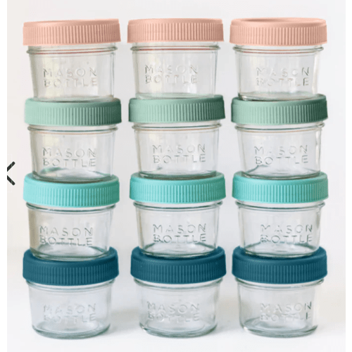 Breastmilk Storage Jar Set – Mason Bottle 4oz
