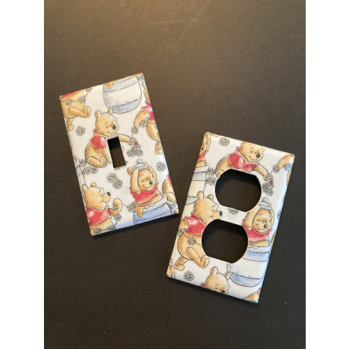 Winnie the Pooh Light Switch Cover Outlet Cover Nursery Boys Room Girls Room