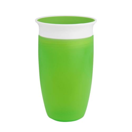 Munchkin Miracle 360 Sippy Cup - 10oz Green: BPA-Free, Spoutless, Spillproof, Silicone Lid