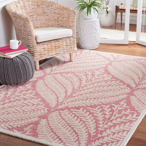 Jashona Hand Tufted Wool Floral Rug