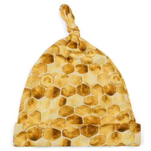 Honeycomb Bamboo Knotted Beanie Hat