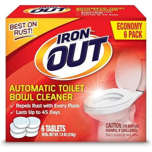 Iron OUT Rust Stain Remover Automatic Toilet Bowl Cleaner, 6 Tablets