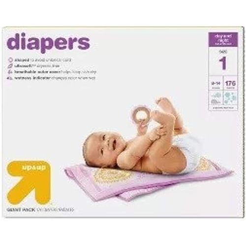 Up&Up Diapers Giant Pack Size 1 (176 Count)