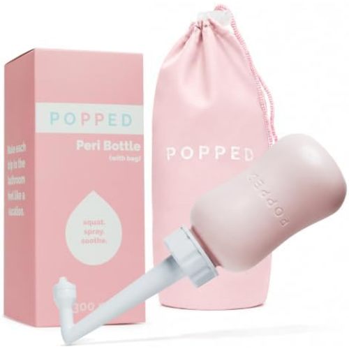 Popped Upside Down Peri Bottle for Postpartum Care, FSA HSA Eligible, 10 oz