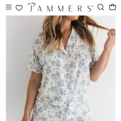 Blue Rose Garden Women's Short Set – In My Jammers