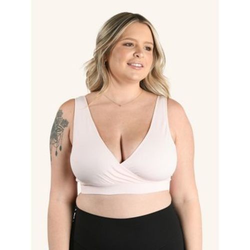 Leading Lady Women's The Alora - Nylon Seamless Sleep Bra (4013) Blush 2X
