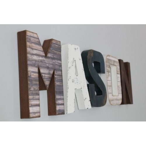 Personalized Letters - Custom Letters - Baby Boy Wooden Letters - Forest Nursery - Rustic Nursery - Woodland Nursery - Name Sign for Nursery