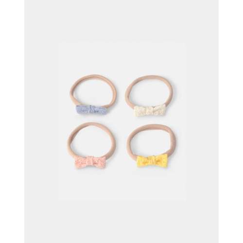 Baby Girl 4-Pack Headwraps - Orange/Blue/Cream | Carter's