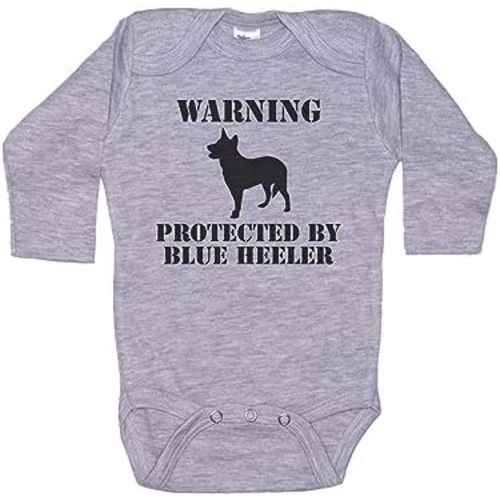 Ebenezer Fire Warning Protected By Blue Heeler/Australian Cattle Dog Onesie