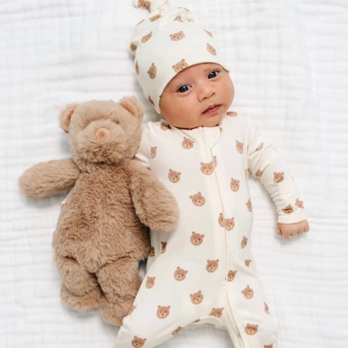 Teddy Zipper Footies