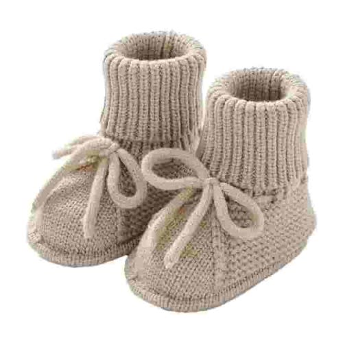 Otqutp Birthday Footwear for Toddler Girls Baby Booties Sock Shoes Hand Knitting Crochet Boy and Girl Cozy Shoes for 0 to 12 Months