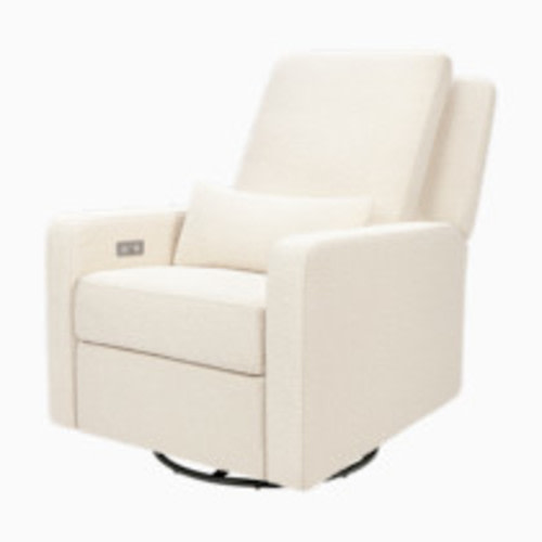 babyletto Sigi Electronic Recliner and Swivel Glider - Performance Ivory Boucle