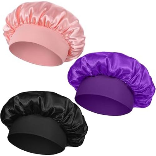 3 gorros de satén para bebé, gorros de niños para niñas, gorro de seda satinada para dormir, gorro de seda para dormir