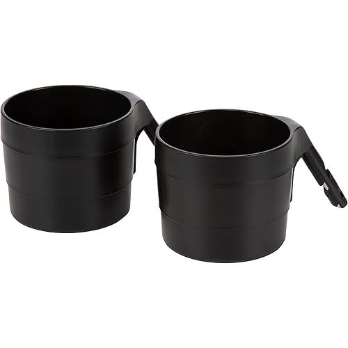 Diono XL Car Seat Cup Holders for Radian and Everett Car Seats, Pack of 2 Cup Holders, Black