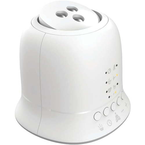 HoMedics SoundSpa Lullaby Baby Sound Spa, Sounds and Projection, 6 Sounds, Lullaby, Shush, Rock-a-Bye, Twinkle Twinkle, White Noise, Heartbeat, Tilt Projector with 9 Images, Auto-Off Timer