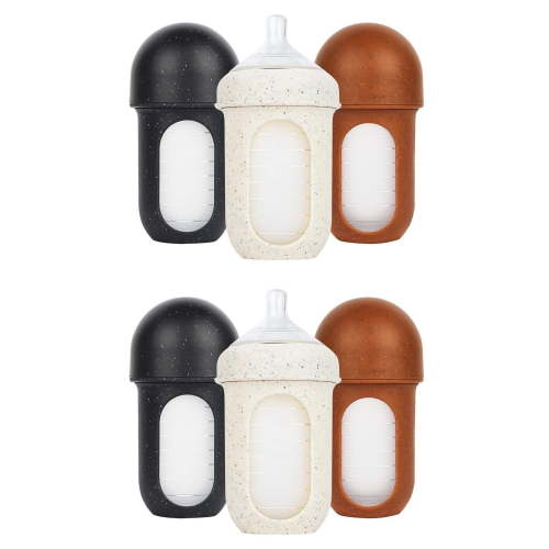 Nursh, Silicone Pouch Bottle, Medium, 3 Months +, 6 Bottles, 8 oz (236 ml) Each