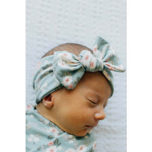 Knot Bow Headband, Sage Floral – Ben+James