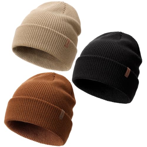FURTALK Toddler Baby Boys Girls Beanies Kids Winter Hats Children Knit Caps | Soft Cozy Yarns, Stretchable Beanie, Multicolor, Thick & Warm, Growing hat