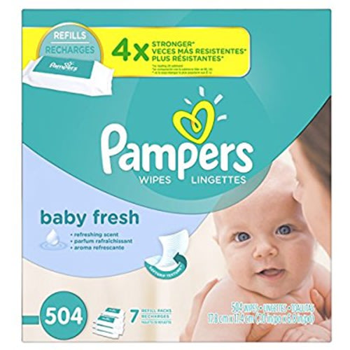 Pampers Baby Fresh Water Baby Wipes 7X Refill Packs, 504 Count - OLD VERSION - 7X Refill Pks, 504 Ct