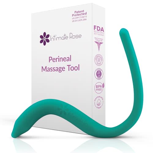 Perineal Massage Tool with 10 Vibration Modes, Perineal Delivery Essentials | Used for Pregnancy Labor and Birth Prep, Third Trimester, and Postpartum - A Maternity Must Have By Intimate Rose