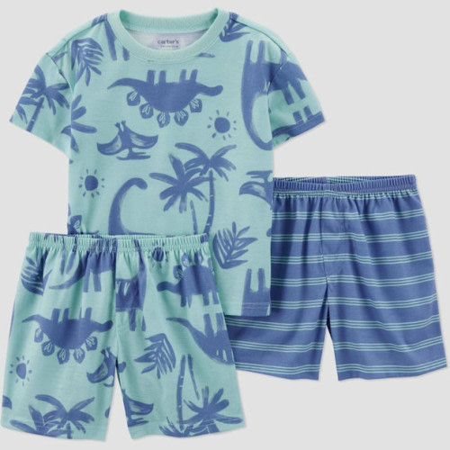 Carter's Just One You 3pc Dinos Striped Pajama Set