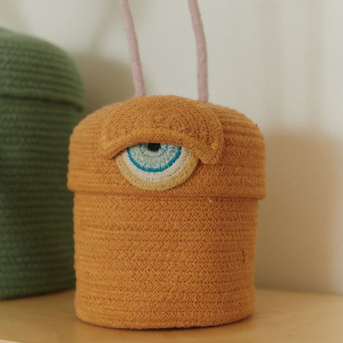 Lorena Canals Mom, I want to be an astronaut Basket Alien Ploot 1' X 7" X 6" | Wayfair