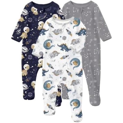 Yoofoss Baby Pajamas 100% Organic Cotton Newborn Sleepers Boy Girl Clothes