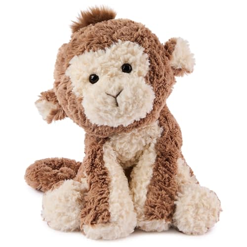GUND Cozys Collection Monkey Plush, Monkey Stuffed Animal for Ages 0 and Up, Brown, 10” | Soft Plush, Posable Bodies and Floppy Limbs Comfort and Nurture Fine Motor Skills, Tactile Play, and Early Sensory Discovery