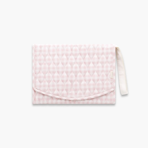 Portable Changing Pad - Pink Gingham