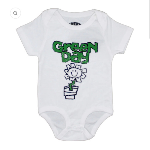 Green Day Flower Pot Kids Baby Grow Bodysuit 428134 | Rockabilia Merch Store