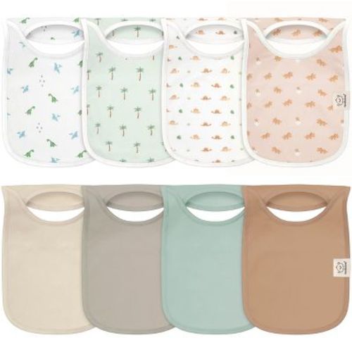 KeaBabies 8-Pack Hallo Baby Drool Bibs , Baby Bibs for Boys, Girls, Pull-on Bibs for Baby Boy, Baby Girl, Baby Bib Unisex