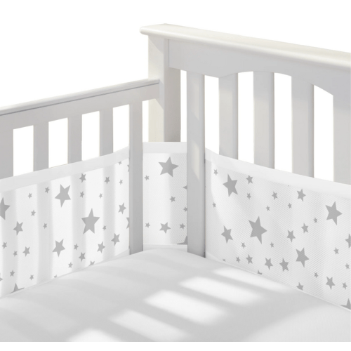 Breathable Baby Mesh Crib Liner, Starlight, Full Size/4 Sides