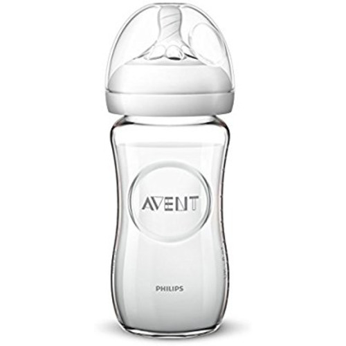 Philips Avent Natural Glass Baby Bottle, 8oz, 1pk, SCF703/17 - 1 Piece SCF703/17