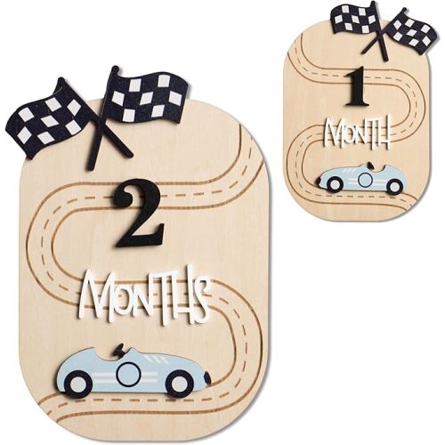 Baby Monthly Milestone Sign,1-12 Monthly Baby Milestone, Month Milestone Baby Boy, Baby Months Milestone, Newborn Photography Props Double-Sided (B15)