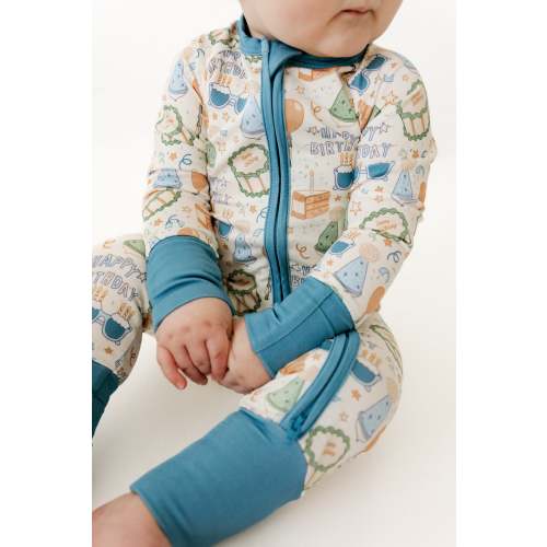 Birthday Boy Zipper Romper