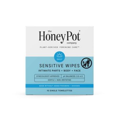 The Honey Pot Company, Sensitive Daily Feminine Cleansing Wipes, Intimate Parts, Body or Face
