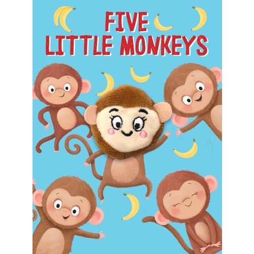 Five Little Monkeys - Children's Finger Puppet Board Book