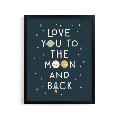 Minted® Moon and Back Wall Art by Annie Holmquist