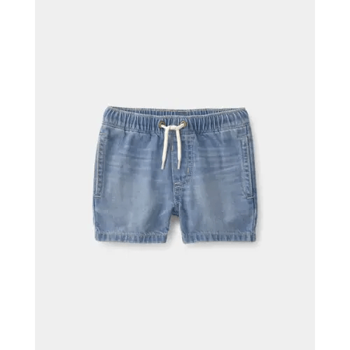 Baby Boy Denim Drawstring Shorts - Light Wash - OshKosh B'gosh | Carter's