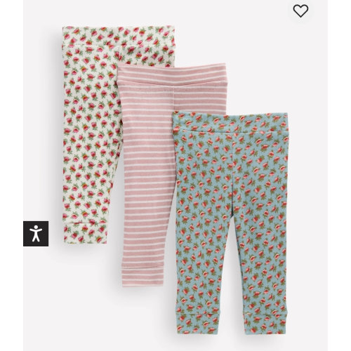3 - pack Pointelle Leggings - Multi Floral | Boden USA